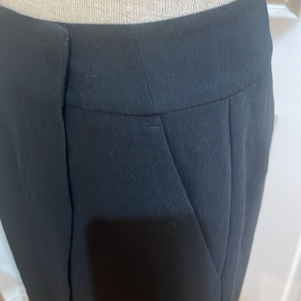 Ann Taylor loft black skort skirt shorts pockets black women’s size 0 - Picture 8 of 12